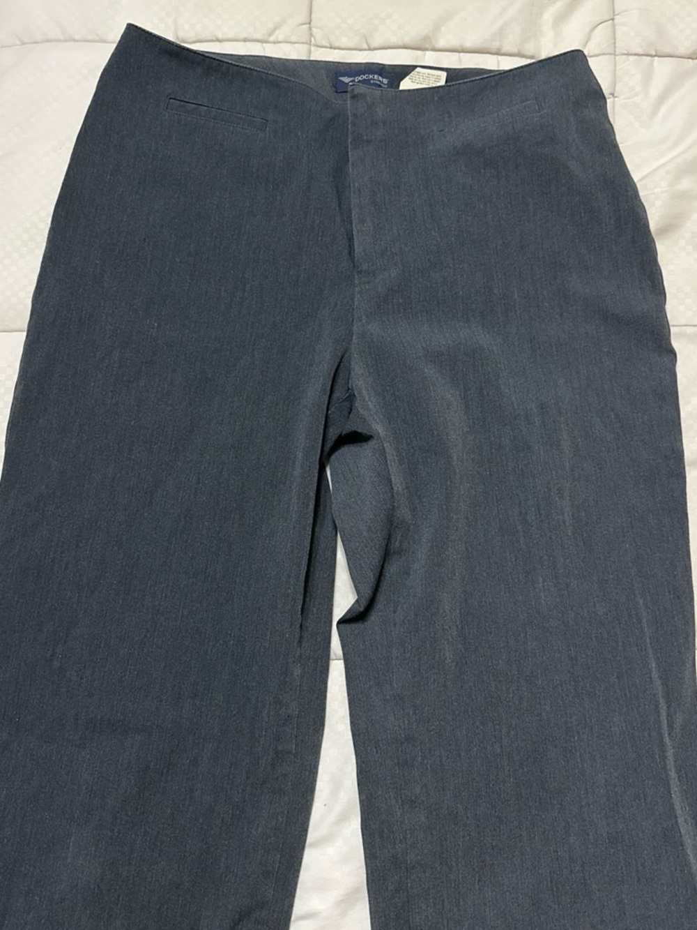 Dockers Women’s Straight-Leg Trousers in Dark Gray